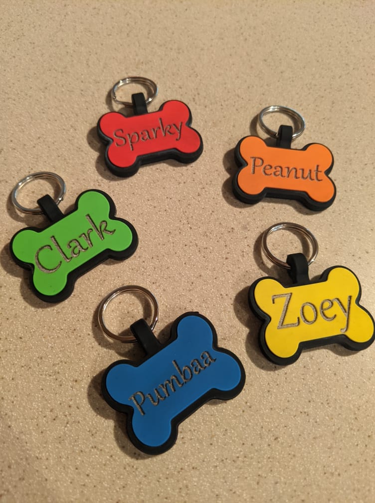 Bone Name Tag CoonLaserCreations