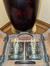 Load image into Gallery viewer, Personalized two glass / two coasters Gift Box