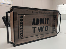 Load image into Gallery viewer, Shadow / display box for movie, concert, theater, event tickets