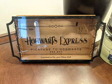 Load image into Gallery viewer, Hogwarts Train Ticket Shadow Box for movie, concert, theater, event tickets