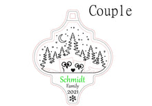 Load image into Gallery viewer, Christmas Eve Owl family ornaments