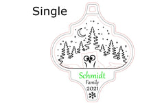 Load image into Gallery viewer, Christmas Eve Owl family ornaments